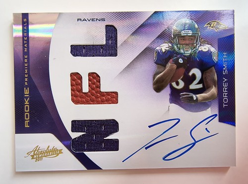 TORREY SMITH Rookie Premiere Materials Autograph Card #/299 2011 Panini Absolute - Picture 1 of 2