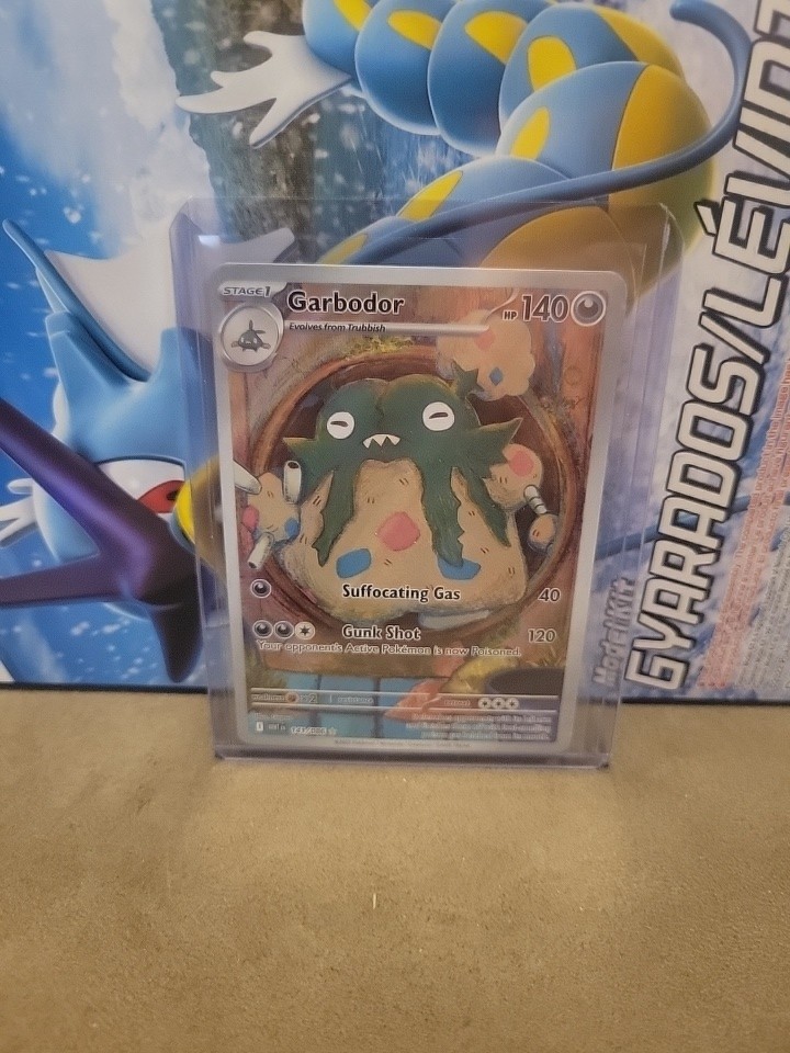 Garbodor 141/086 Illustration Rare White Flare Pokemon Holo Near Mint
