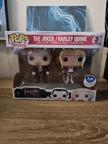 Funko Pop! DC Comics Suicide Squad Metallic 2 Pack The Joker / Harley Quinn New