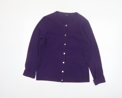 Lila Strickjacke Pullover Damen UK Größe M Jaeger