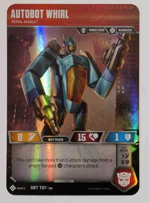Transformers TCG Titan Masters Attack Autobot Whirl NM Rare