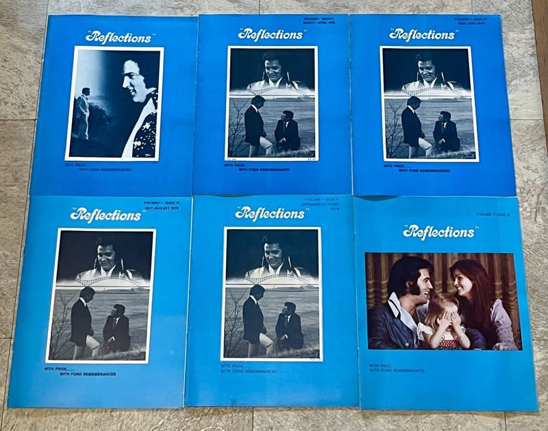 1979 Reflections Magazines Vol 1 all 6 Issues NM- Elvis Presley Priscilla  
