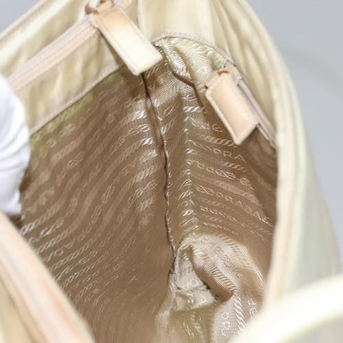 Auténtico bolso de mano sintético Prada Re-Nylon crudo - Imagen 22 de 24