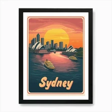 Aihrgdesign A Mid Century Modern Tr Framed Wall Art Poster Canvas Print Picture