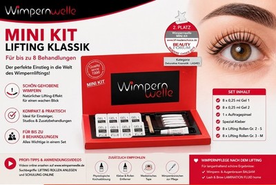 Wimpernwelle Mini Kit Lifting Klassik Wimpernlifting Set 8 Anwendungen