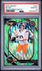 2024 Panini Select - Bo Nix #221 Neon Green Shock Prizm /499 (RC) PSA 10