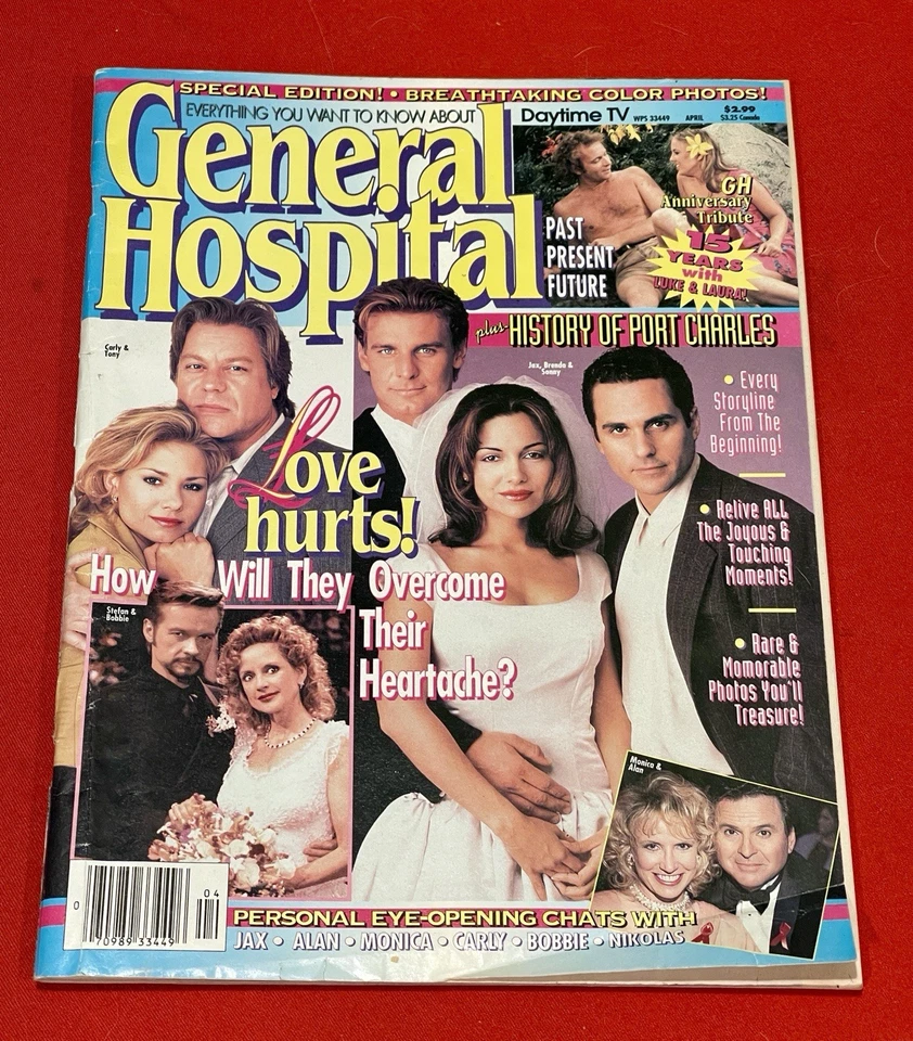 General Hospital Magazine April 1997 Daytime TV Soap Opera Luke & Laura Vintage - Image 2 of 4