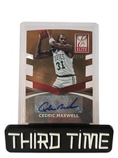 2014-15 Panini Donruss Elite Die-Cut Signatures Gold Cedric Maxwell Auto /10