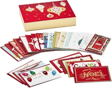 Hallmark Boxed Handmade Christmas Cards Assortment (Set of 24 Special Holiday Gr