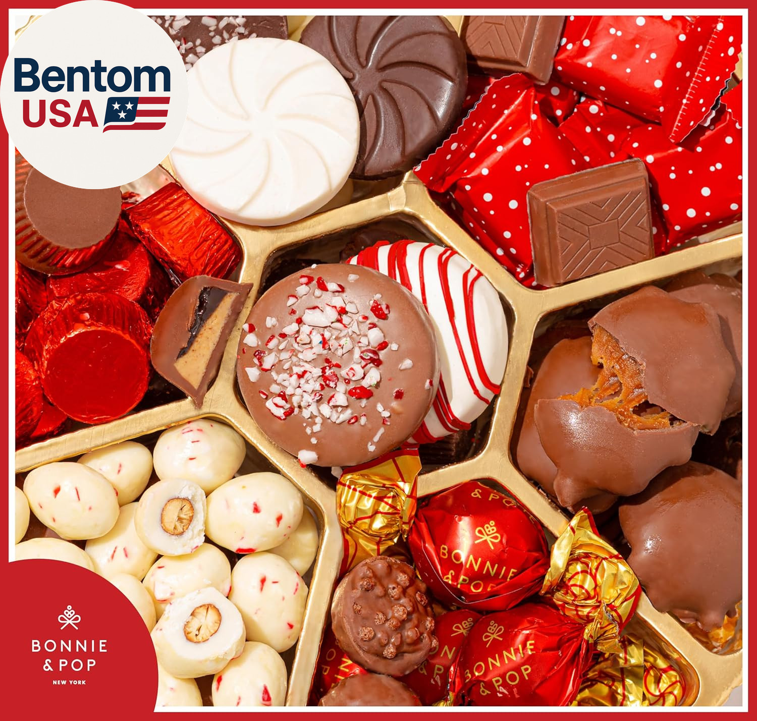 Christmas Gift Basket - Holiday Gifts - Chocolate & Nut Gift Box, Assortment Tra