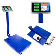 600LB 300kg Weight Price Scale Digital Floor Platform Shipping Warehouse Postal