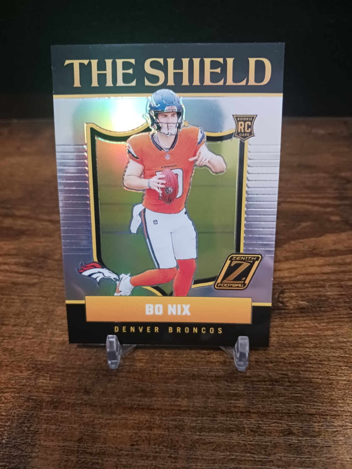 2024 Bo Nix Panini Zenith football - #4 The Shield RC 