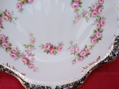 Vintage Royal Albert English Fine Bone China Soap Dish Dimity Rose Excellent - Picture 3 of 7