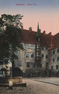 Postcard Munich Old Court around 1910 (M56)