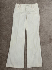Banana Republic women's dress pants size 2 ivory cream with pin stripes