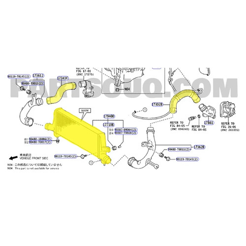 Intercooler & Hoses For Toyota Hilux 1GD-FTV 2.8L 2020-2023 - Bild 15 von 15