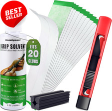 Golf Grip Regrip Kit 5oz Solvent 20 Tapes Clamp - US