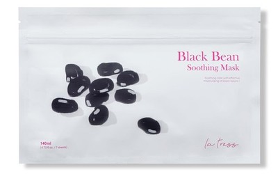 LA TRESS Black Bean Soothing Korean Face Mask Korean Beauty Skin Care (7 Sheets)