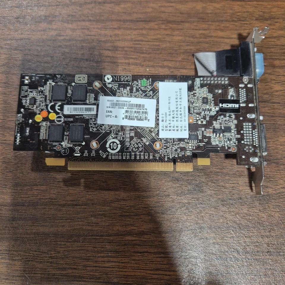 MSI ATI Radeon HD 5450 1GB DDR3 SDRAM PCI Video Card -( R5450-MD1GD3H/LP) - Image 2 of 3