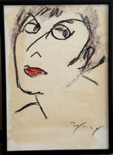 FRANCO ROGNONI - TM SU CARTA INTELATA - LA MARIUCCIA NOE' - CM 29,5 X 21