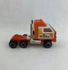 Vintage TONKA 5" Orange Plastic Semi Truck Cab 1980’s Hong Kong