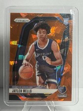 2024-25 Panini Prizm - Jaylen Wells #239 Orange Ice Prizm (RC)