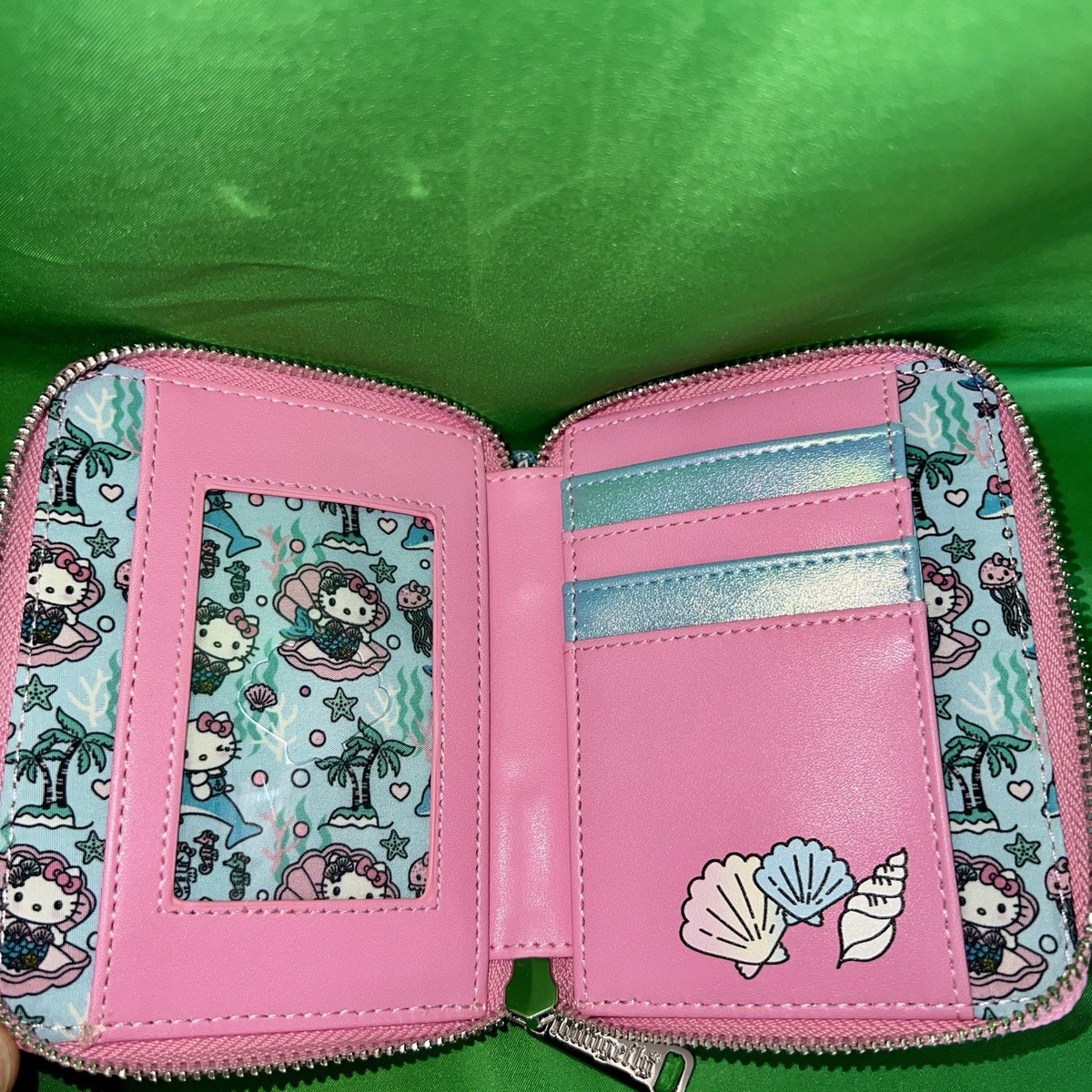 Loungefly Hello Kitty Mermaid Shimmer Mini Backpack & Wallet Set NWT Loungefly Little Mermaid Backpack & Wallet Set | Disney  main image 2