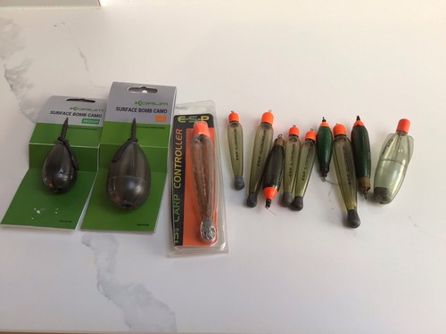 Job Lot Bundle 12 Mixed Surface Floater Fishing Floats Used Carp Fishing Gear