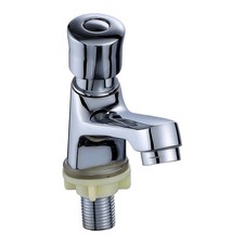 Copper Cold Water Basin Faucet with Delayed Shut and Elegant Design