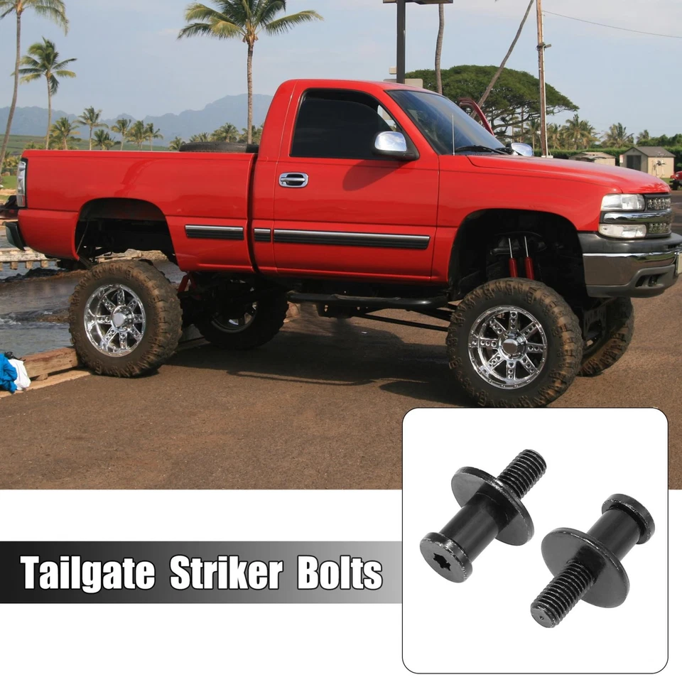 2 pernos de cierre de puerta trasera de auto aptos para Chevrolet Silverado 2500 1999-2004 Foto 2 de 4