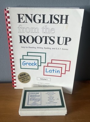 English from the Roots Up Vol. 1 With Latin and Greek Root Word Cards Set