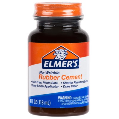 2pc Elmer's E904 No-Wrinkle Rubber Cement - 4 oz.