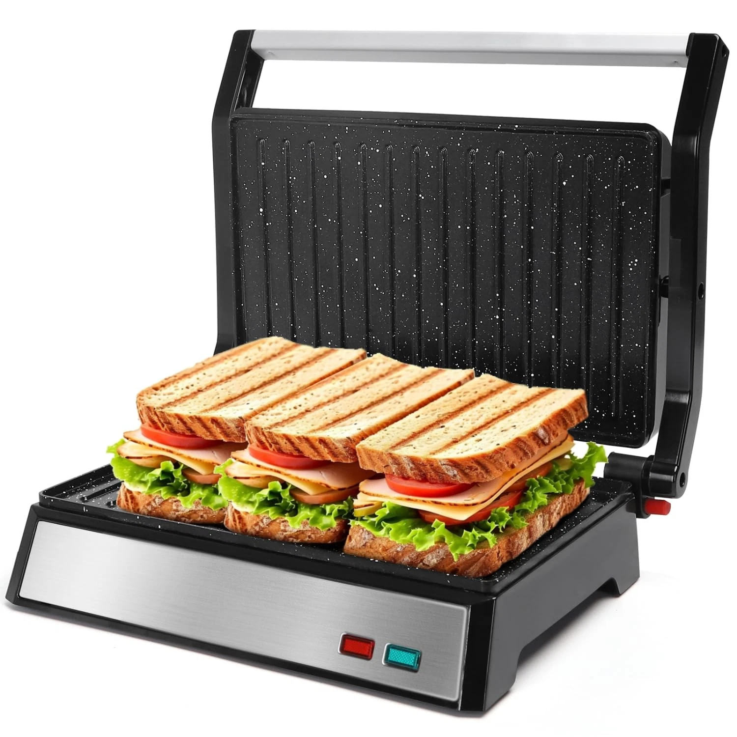 Panini Press, 1200W Sandwich Maker and Indoor Grill with Ceramic Non-Stick Co...
Opens in a new wind