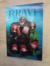 Disney-Pixar 3-D Lenticular Card  BRAVE  Disney Movie Club Exclusive NEW