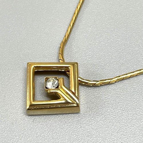 GIVENCHY Givenchy G Logo Necklace Vintage Gold Color