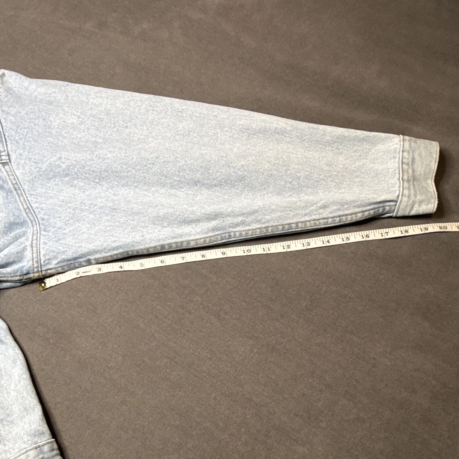 Vintage 90s Stefano Man Basic Original Design Denim Jacket Medium Light Wash Tru image 13