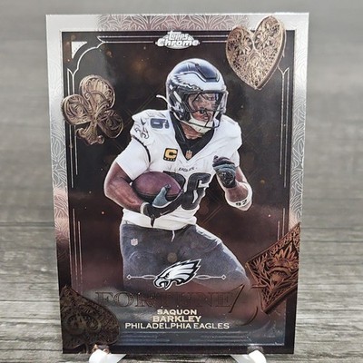 Saquon Barkley 2025 Topps Chrome Fortune 15  #F15-3 Philadelphia Eagles