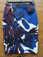 Ted Baker Floral Pencil Skirt Sz 2 Lined  Ted Baker Black Patent Clutch