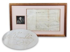 Benjamin Franklin Signed 1787 Land Grant As President Of The  PA Supreme Council