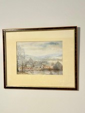 Kristan  Baggaley 'Poplar Villa' watercolour art print