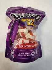 Dingo Goof Balls Rawhide Chews Made wi/ Real Chicken Rawhide Treats Dogs