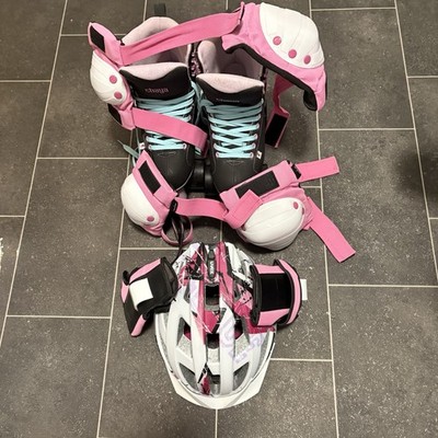 Rollschuhe Für Mädchen, Einmal Getragen+ Zubehör ohne helm ￼￼
