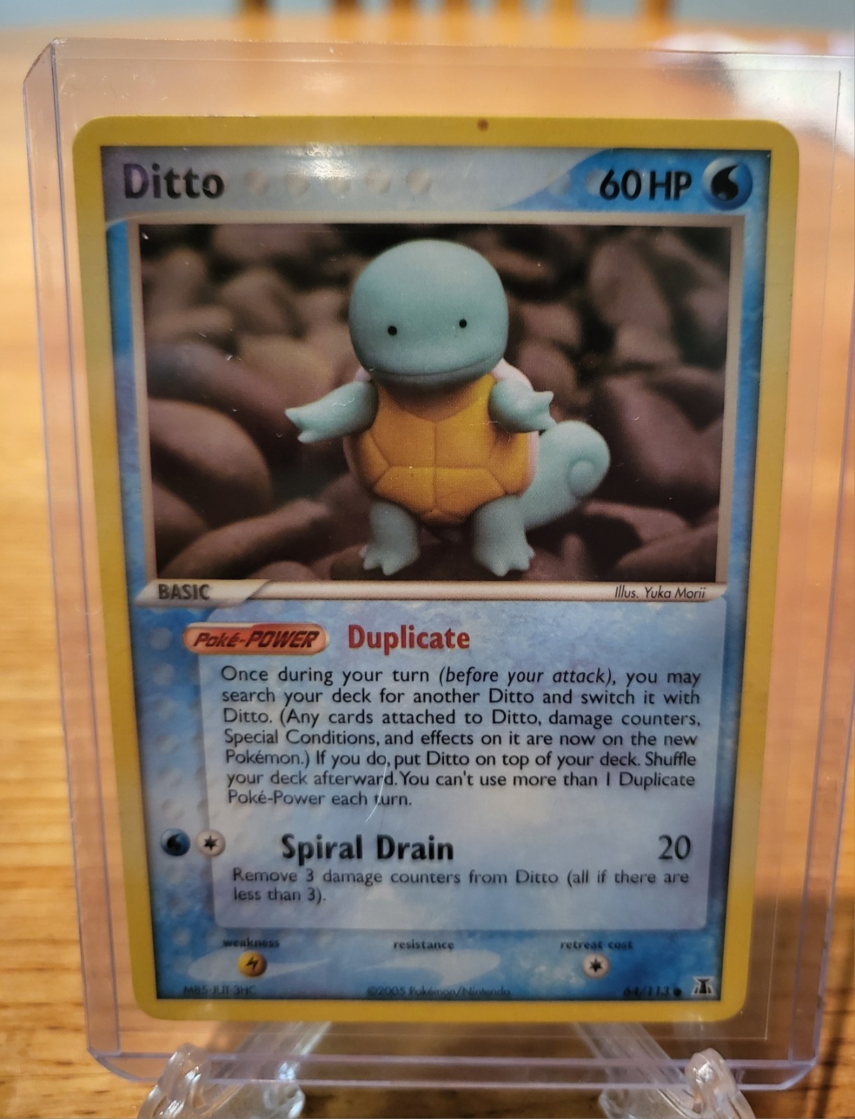 Ditto Duplicate (Squirtle) Pokemon Card EX Delta Species 64/113 SEE PICTURES