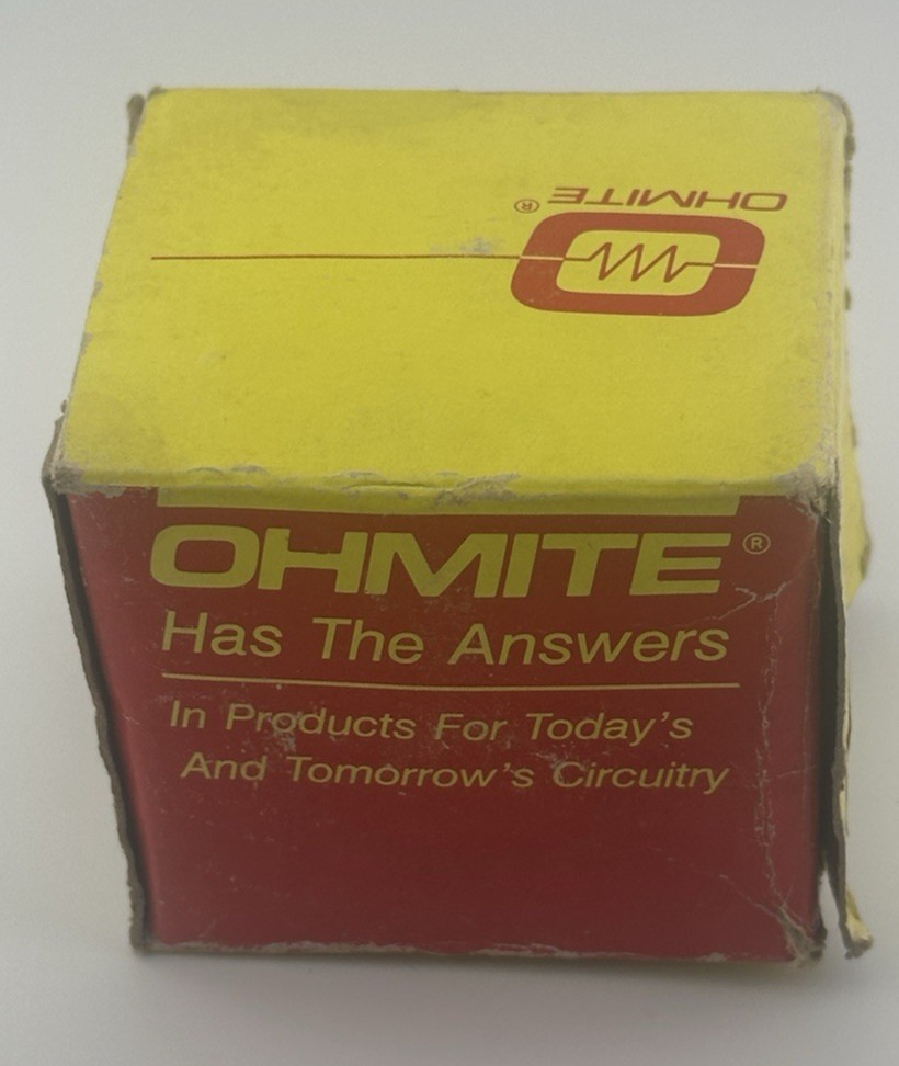 Ohmite RJS50R Rheostat 50 Watt, 1000 Ohm, Model J