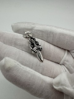 Authentic Chrome Hearts Small CH Dagger 925 Silver Vintage