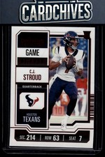 C.J. Stroud 2023 Panini Contenders #40 Game Ticket Red Rookie RC