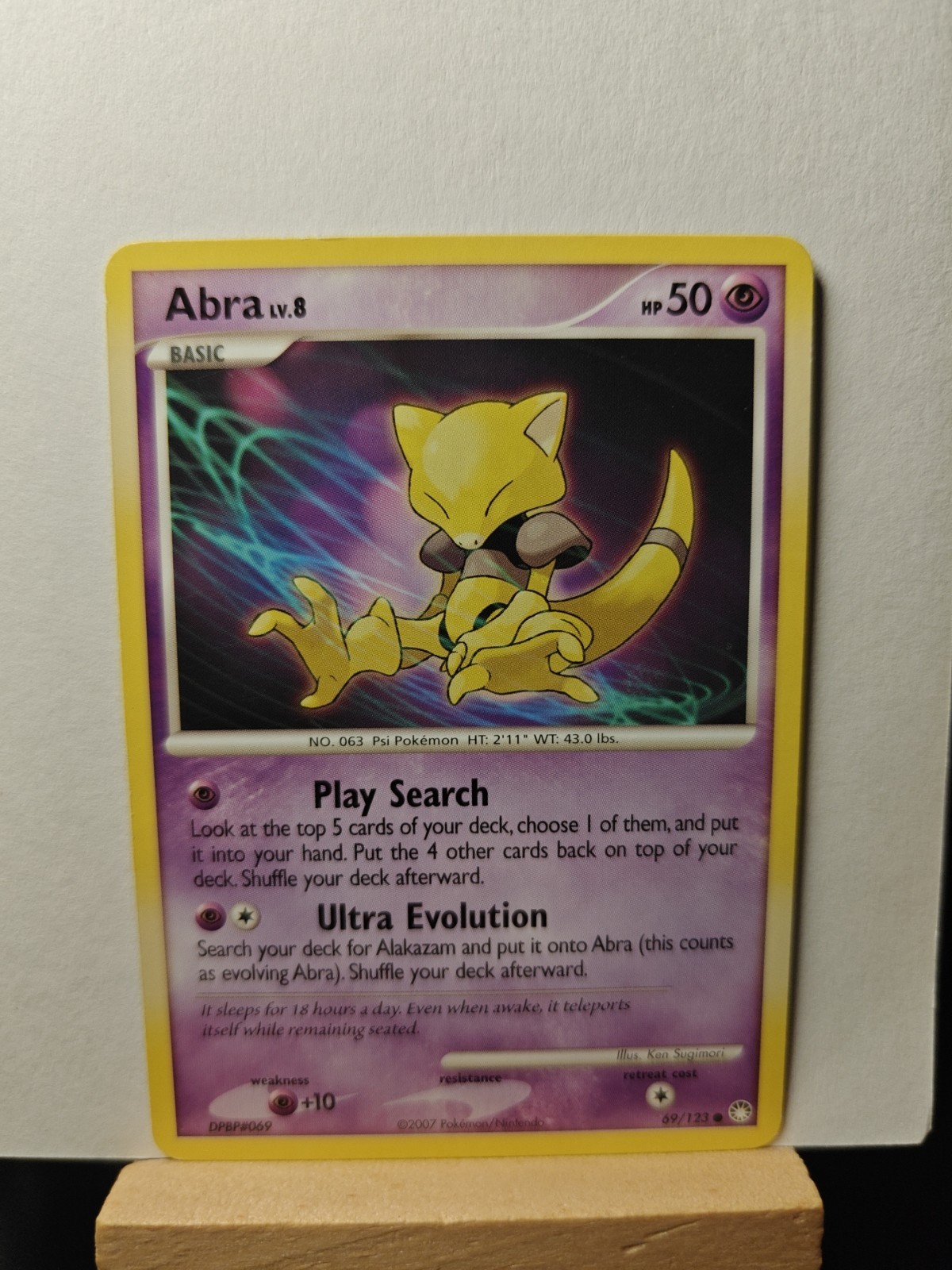 Abra 69/123 Common Mysterious Treasures Pokemon Lightly Played
