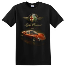 Alfa Romeo 33 Stradale 1967 Vintage Classic Car T Shirt Retro Sports Car Tee