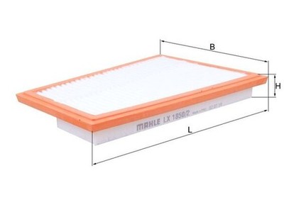 MAHLE LX 1850/2 Air Filter for MERCEDES-BENZ