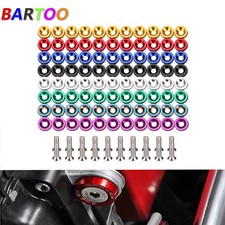 20/40/60/80/100PCS JDM Aluminum Fender Bumper Washer Bolt Engine Bay Dress Up